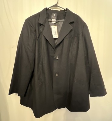 NWT Maggie Barnes 100% Wool Black Blazer Jacket Plus 26W Professional Office