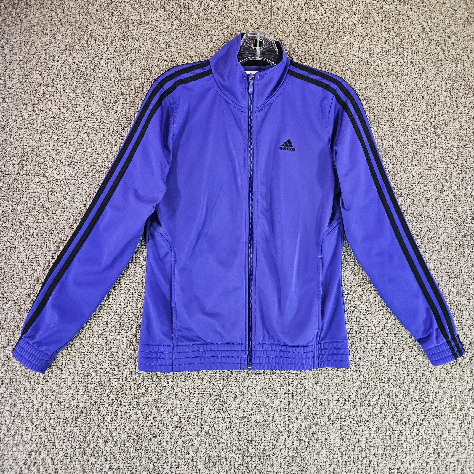 Adidas track Jacket Womens Small Long Sleeve Full Zip Purple
