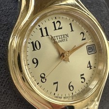 Citizen EU2252-56P Yellow Gold Tone Champagne Dial Womens Classic Dress Watch