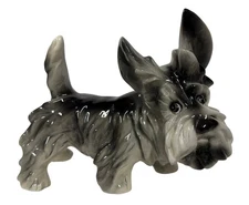 Vintage Coopercraft Scottish Terrier Dog  Ornament Figurine Scottie 19 cm Kitsch