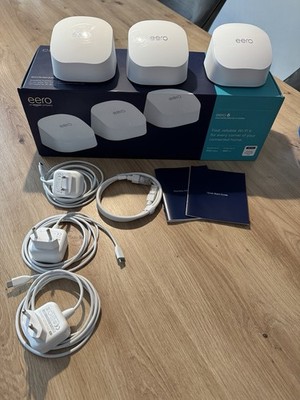 Amazon eero 6 Mesh-WLAN-Router (3er-Pack) | Bis 420m² | Top Zustand & OVP