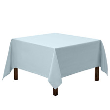 Gee Di Moda Square Tablecloth - 85 X 85 Inch Baby Blue Table Cloth For Large