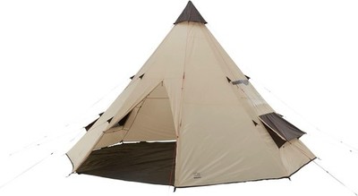 BLACK FALLS 8 MOJAVE DESERT TIPI ZELT FAMILIENGRUPPE PYRAMIDE 8 PERSONEN BEIGE BEST