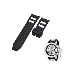 Russian Diver 0246 26mm Black Rubber Watch Strap For Invicta