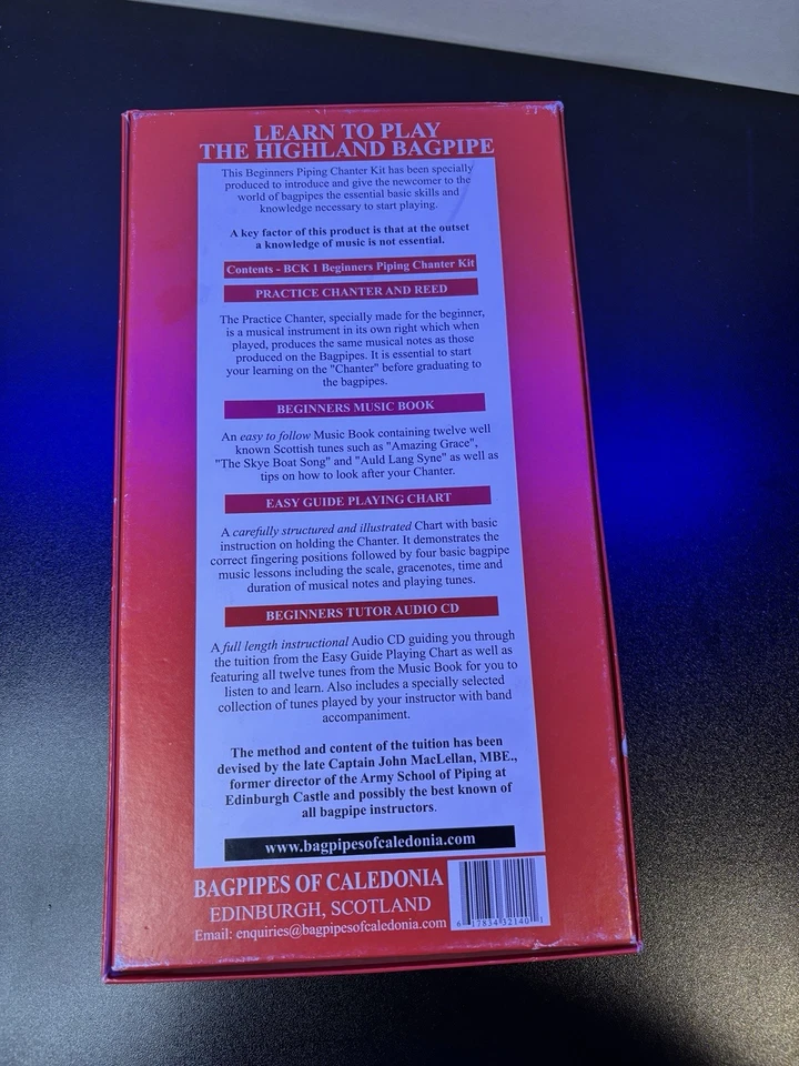 Caledonia Bagpipes 的 Piping Chanter 套件 Learn to Play the Highland Bagpipe — 第 3/4 张图片
