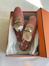 Hermes Oz Mules 37 Blush/PHW
