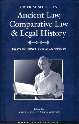 CRITICAL STUDIES IN ANCIENT LAW, COMPARA by CAIRNS, JOHN, JR. Hardback Self Help