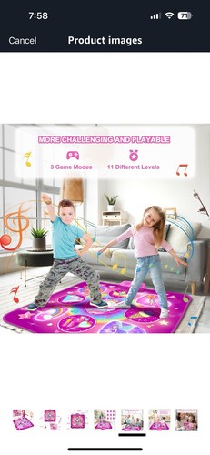 Wearxi Dance Mat For Girls 3 Game Modes, Built In Music Brand New RRP £18.99 - Picture 5 of 7