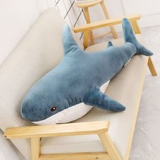 Giant Plush Megalodon Shark - Cuddly Companion for Sleep Play Perfect Birthday