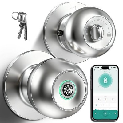 Multifunction Keyless Entry Smart Door Knob Lock Silent Fingerprint Auto App Key