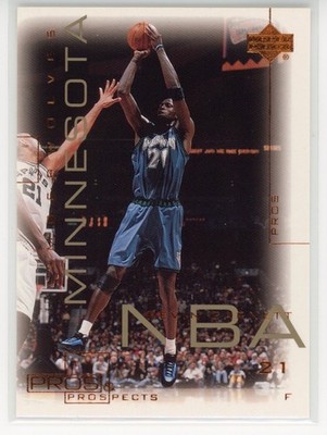 2000  Upper Deck Pros & Prospects #47 Kevin Garnett Minnesota Timberwolves
