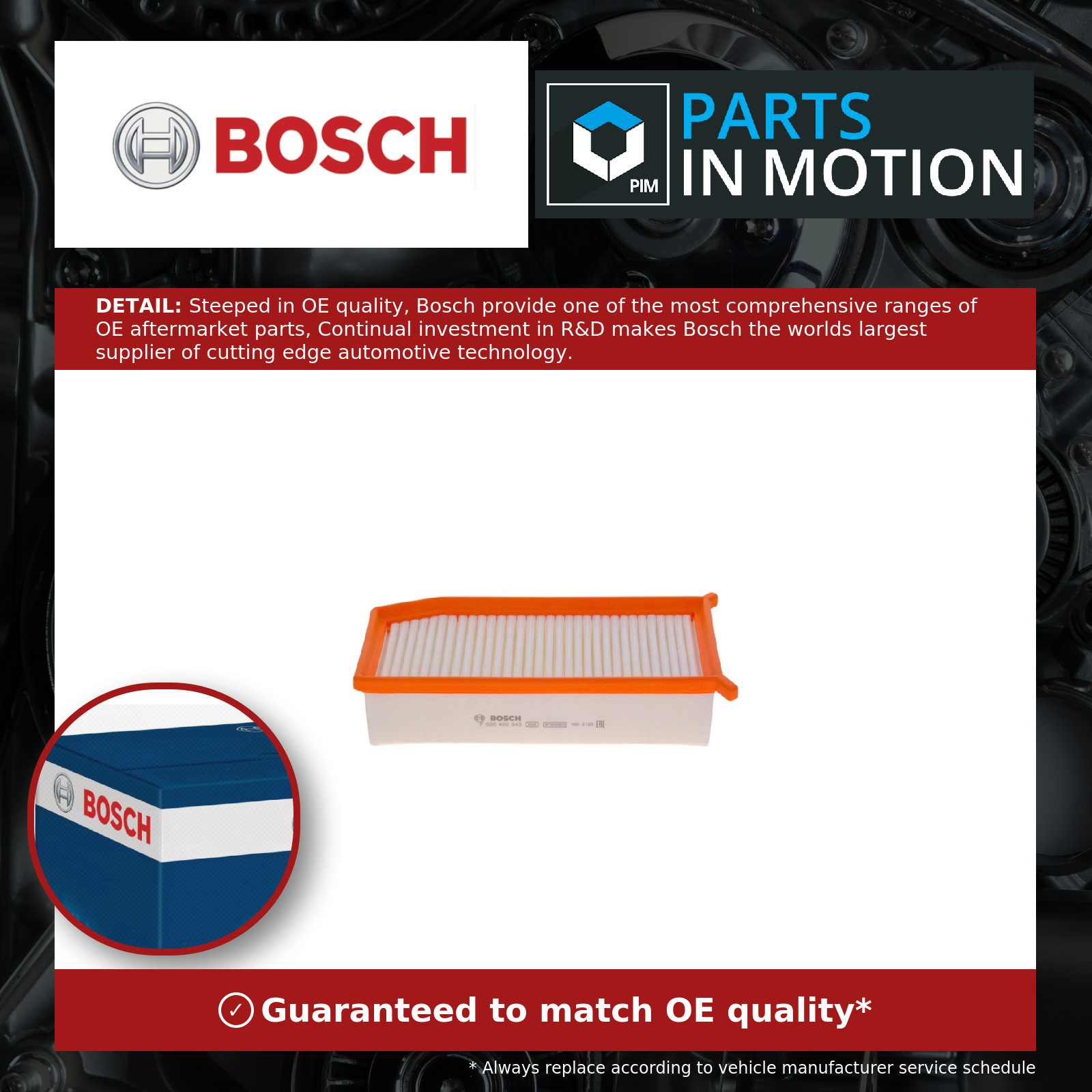 Bosch F026400343 Air Filter Insert - Image 16