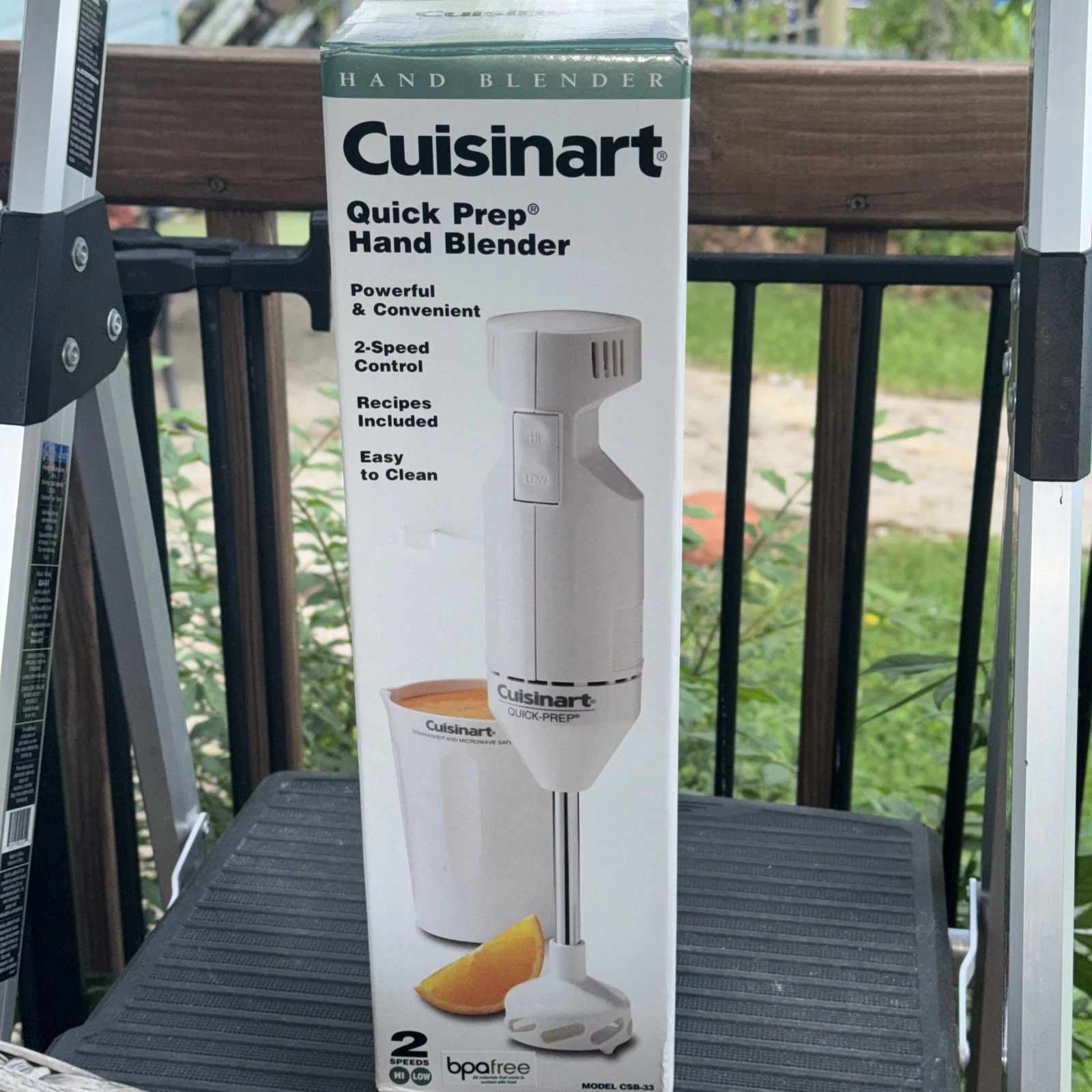 Cuisinart Quick Prep Hand Blender CSB-33 White New Opened Box
Opens in a new window or tab