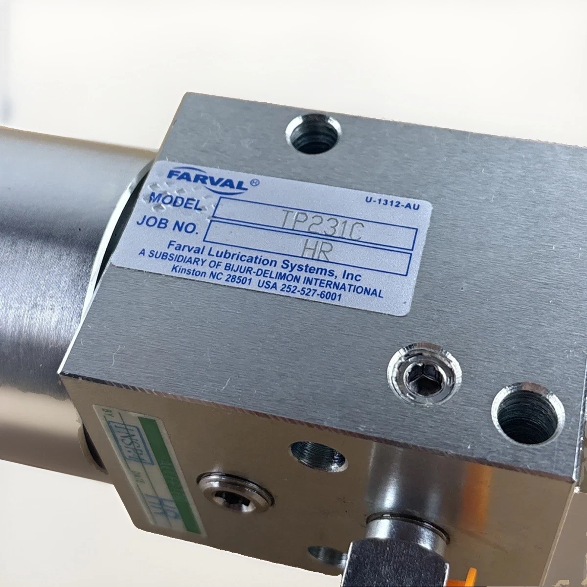 FARVAL TP231C Air Operated Lubrication Pump Bijur Delimon photo 2