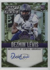 2015 Panini Prizm Collegiate Draft Picks Camo 93/99 Dezmin Lewis #177 Auto 0w8