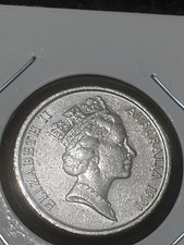 Australian 1991 10 Ten Cent Coin Low Mintage 4.8 Million 