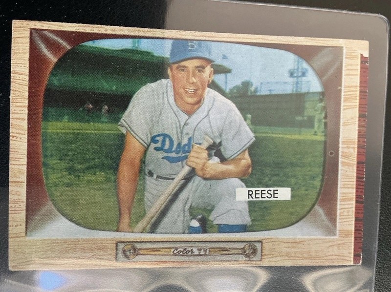 1955 Bowman - Pee Wee Reese #37 Hall Of Fame