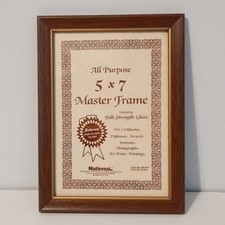 Foto de foto vintage en tono madera nacional marco de diploma certificado 5x7"