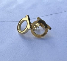 Ferragamo Earring Gold Stainless Steel Stud