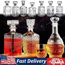 Whiskey Decanter Set, Whiskey Decanter Sets for Men, Liquor Gift Sets with Airti
