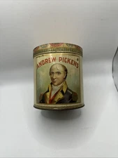RARE ANDREW PICKENS CIGAR TOBACCO TIN
