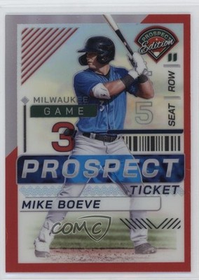 2024 Panini Prospect Edition Red Prizm 66/199 Mike Boeve #69 05nw