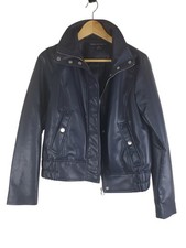 French Connection Womens XS Faux Leather Bike...