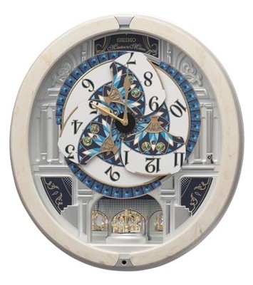 Seiko RE604A Analog Wall Clock Kaleidoscope 18 Melody In Motion