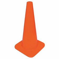 W Series Traffic Cone, 18", 3 lb, Fluorescent Orange, 1/Each  Safety Products