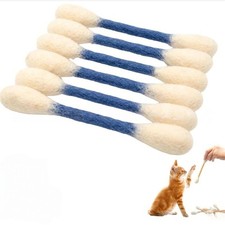Cotton Swabs Cat Toys with Catnip, Giant Kitten Chew Sticks for Indoor Boredom