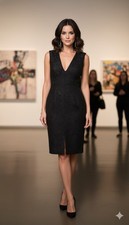 Alice + Olivia Black  Sleeveless Dress XS