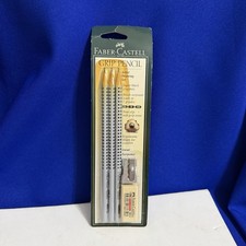 NEW Faber Castell Grip Pencil Artist Drawing Set Super-Black Graphite 2B B HB