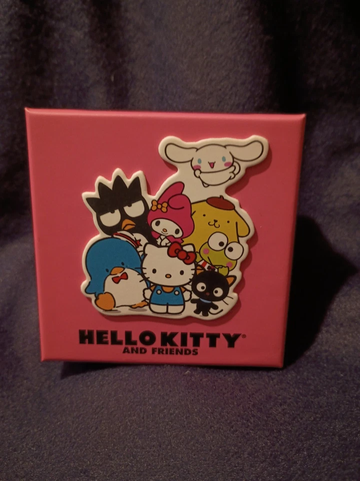 Colgante corazón circonita cúbica púrpura Kuromi Hello Kitty And Friends  Foto 3 de 3