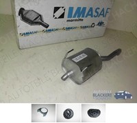 Imasaf Esd Auspuff Endtopf+Anbauteile FüR Fiat Panda + Van 1.3 D Multijet 2012-