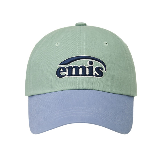 Korean Brand EMIS Duo Logo Two Tone Ball Cap Casual Lifestyle Sports Light Green 16290₽
