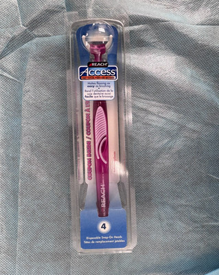 Reach Access Daily Flosser Starter Kit w/ 4 Disposable Snap-on heads
