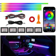 Acrylic Interior Car Ambient Lighting Kits, LED Strip Lights with Multicolor