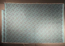 Fortuny SIMBOLI in cobalt & black texture- 1 Yard (55x36 inches) #5772