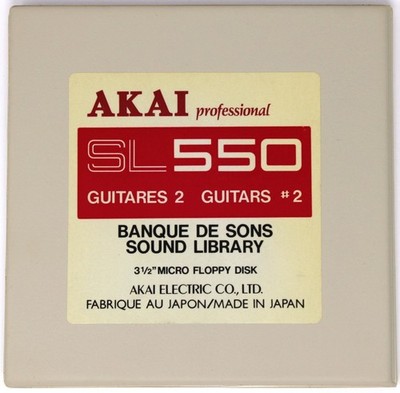 Akai SL550 Guitars #2 S900 Format Floppy Disk Banque De Sons