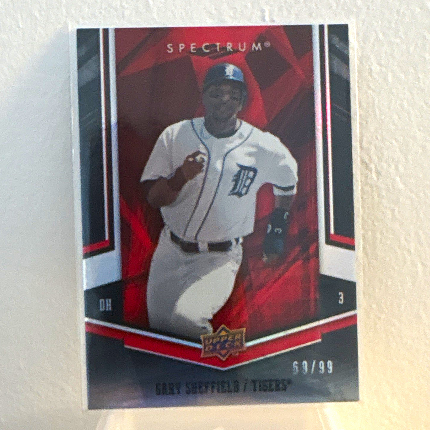 Upper Deck 2008 Spectrum Gary Sheffield Detroit Tigers #36 Red Serial #/99