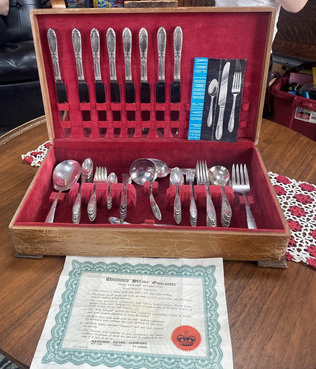 National Co. 1900-1940 Silver Flatware-Set Antique US Silver