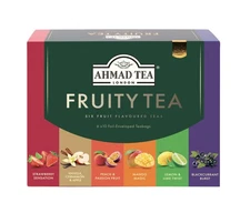 New Ahmad Tea Black & Green Tea Fruitytea Assorted Sampler Variety Gift Box, 60