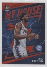 2019-20 Panini Donruss Optic My House! Red Wave Prizm Joel Embiid #4 1b8