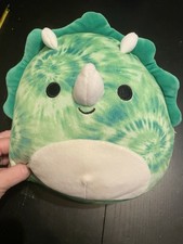 8” Squishmallow - Rocio the Tie Dye Triceratops Plush