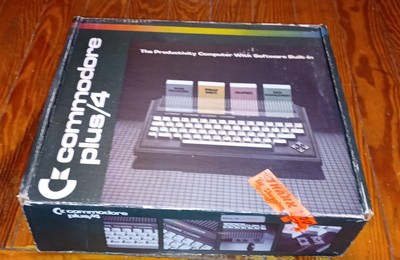 Vintage Commodore Plus 4 Computer With Box And Accessories ( no cartridges.)