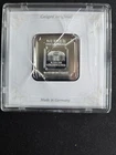 Geiger Original 1 oz Silver Bar Schloss Güldengossa .999 Fine  Case Cracked
