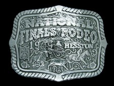 UD17132 NOS NFR  1999 NATIONAL FINALS RODEO  HESSTON COLLECTOR BELT BUCKLE