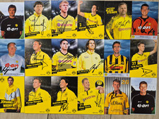 18 x Autogrammkarten AK BVB Borussia Dortmund verschiedene Saisons