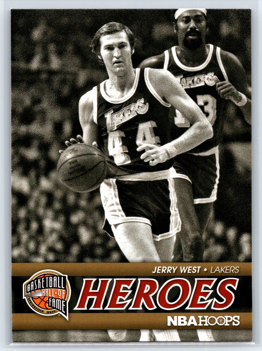 2011-12 NBA Hoops Jerry West Hall of Fame Heroes Insert Los Angeles Lakers #2
