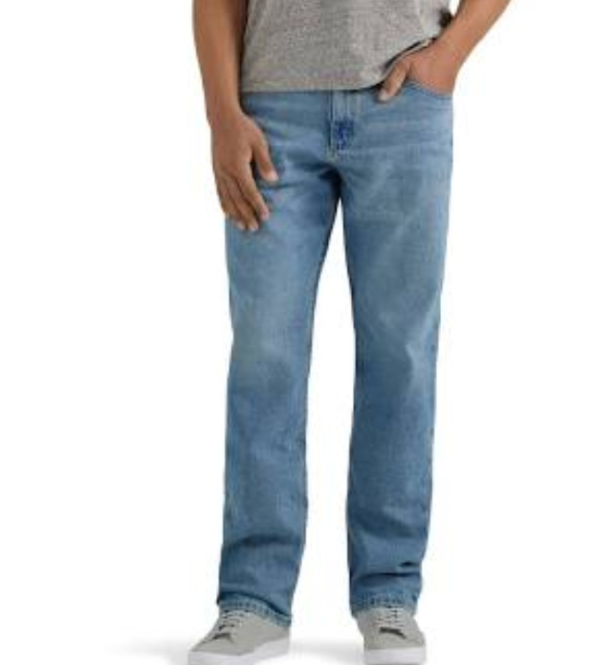 Wrangler Five Star Premium Denim Relaxed Fit Flex Light Blue